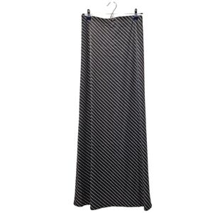 Blue and White ASOS Design Women's Satin Twill Maxi Skirt